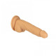 Фалоімітатор Naked Addiction - 8″ Silicone Dual Density Dildo Vanilla, віброкуля в подарунок-1