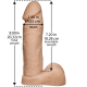 Фалоімітатор Doc Johnson Platinum TRUSKYN - The Tru Ride 8 Inch, діаметр 4,8 см, двошаровий силікон-1