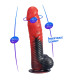 Фалоімітатор SilexD Fantasy Liquid Silicone Devil 8in Red-2