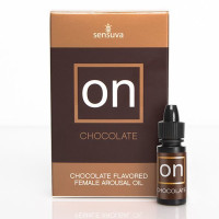 Збуджуючі краплі для клітора Sensuva - ON Arousal Oil for Her Chocolate (5 мл) з смаком шоколаду