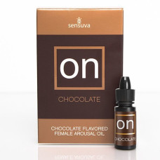 Збуджуючі краплі для клітора Sensuva - ON Arousal Oil for Her Chocolate (5 мл) з смаком шоколаду