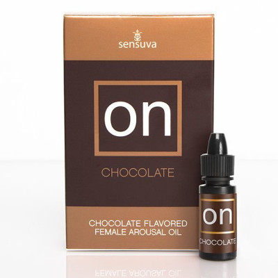 Збуджуючі краплі для клітора Sensuva - ON Arousal Oil for Her Chocolate (5 мл) з смаком шоколаду