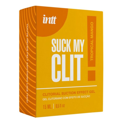 Смоктайзер для клітора Intt Suck My Clit Tropical Mango (15 мл), манго, гель з ефектом посмоктування