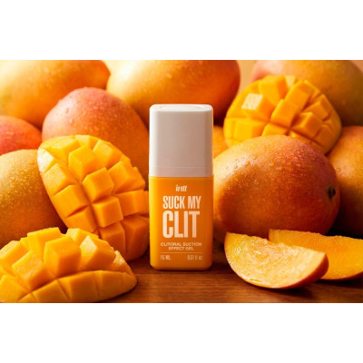 Смоктайзер для клітора Intt Suck My Clit Tropical Mango (15 мл), манго, гель з ефектом посмоктування