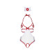 Leg Avenue Roleplay Naughty Nurse OS White/Red-2