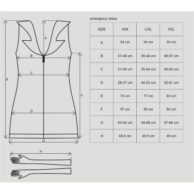 Obsessive Emergency dress S/M + stethoscope