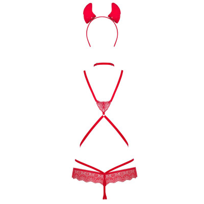 Obsessive Evilia teddy red S/M