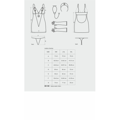 Obsessive Medica dress 5 pcs costume L/XL Obsessive Medica dress 5 pcs costume L/XL