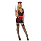 Вініловий костюм медсестри Leg Avenue Vinyl Naughty Nurse XS, сукня, фартух, пов’язки-2