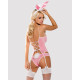 Obsessive Bunny suit 4 pcs costume pink S/M-1