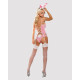 Obsessive Bunny suit 4 pcs costume pink L/XL-3