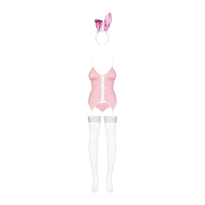 Obsessive Bunny suit 4 pcs costume pink L/XL Obsessive Bunny suit 4 pcs costume pink L/XL