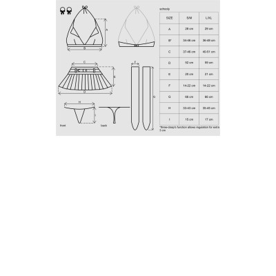 Obsessive Schooly 5 pcs costume L/XL Obsessive Schooly 5 pcs costume L/XL