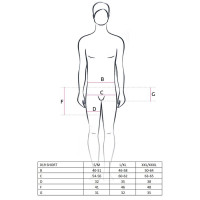 Чоловічий еротичний костюм офіціанта Passion 021 BODY L/XL: дуже відвертий боді