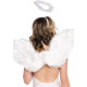 Крила ангела Leg Avenue Marabou Feather Angel Wings, справжнє пір'я-3
