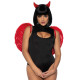 Leg Avenue Marabou feather devil wings Red-3