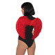 Leg Avenue Marabou feather devil wings Red-2