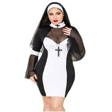 Еротичний костюм монашки JSY P71109 Plus Size