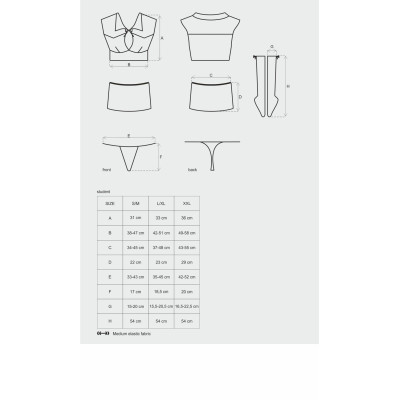 Obsessive Student 4 pcs costume L/XL