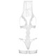 Leg Avenue G-string teddy, veil & garter White O/S-3