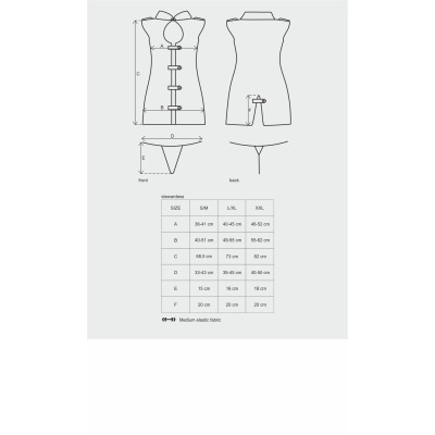 Obsessive Stewardess 3 pcs costume grey L/XL Obsessive Stewardess 3 pcs costume grey L/XL