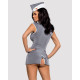 Obsessive Stewardess 3 pcs costume grey L/XL-1