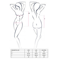 Костюм зайчика MAGNETICA SET black XXL/XXL - Passion, вушка і боді