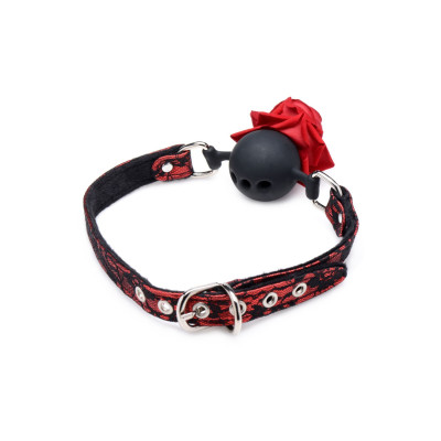 Кляп Master Series Eye-Catching Ball Gag With Rose (м'ята упаковка!!!)