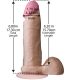 Фалоімітатор Doc Johnson The Realistic Cock 6 inch White – ULTRASKYN, Vack-U-Lock (м'ята упаковка!)-3