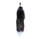 Металева анальна пробка Лисячий хвіст Alive Black And White Fox Tail S (м'ята упаковка!!!)-2