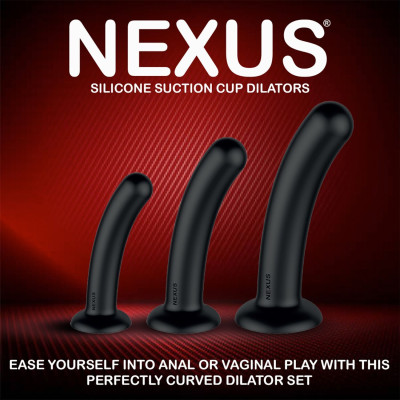 Набір дилдо Nexus Dilating Set (17см, 15см, 12,5см) (м'ята упаковка!!!)