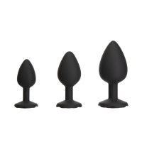 Набір силіконових анальних пробок BMS Roses Til’ Dawn Silicone Anal Plug Kit (пошкоджене паковання!!!)