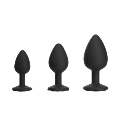 Набір силіконових анальних пробок BMS Roses Til’ Dawn Silicone Anal Plug Kit (пошкоджене паковання!!!)