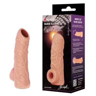 Насадка на член Kokos Nude Sleeve NS 001 M (м'яте паковання!!!)