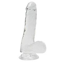 Прозрачный фаллоимитатор Alive Jelly Dildo Pepito (мятая упаковка!!!)