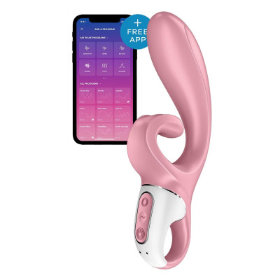 Смарт вібратор-кролик Satisfyer Hug Me Pink (м'ята упаковка!!!)