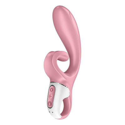 Смарт вібратор-кролик Satisfyer Hug Me Pink (м'ята упаковка!!!)