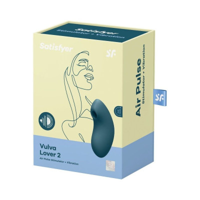 Вакуумний вібратор Satisfyer Vulva Lover 2 Blue (м'ята упаковка!!!)