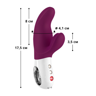 Вібратор-кролик Fun Factory MISS BI grape/white (м'яте паковання!!!) Вібратор-кролик Fun Factory MISS BI grape/white (м'яте паковання!!!)