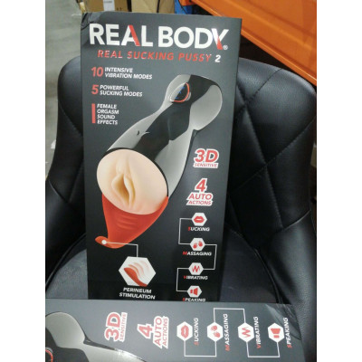 Мастурбатор-вагіна Real Body — Real Sucking Pussy 2 (м'ята упаковка!!!)