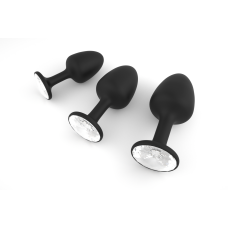 Анальна пробка Dorcel Geisha Plug Diamond M з кулькою всередині (м'ята упаковка)