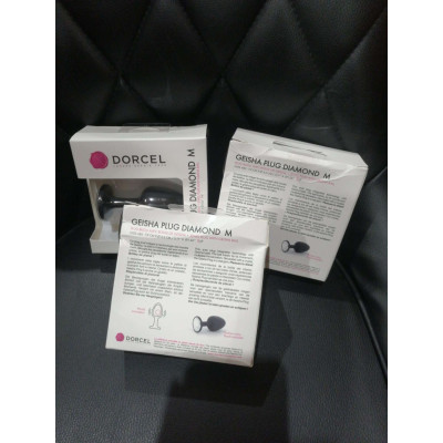 Анальна пробка Dorcel Geisha Plug Diamond M з кулькою всередині (м'ята упаковка)