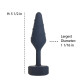 Анальна пробка Lux Active Twist Plug Small Blue (м'яте паковання!!!)-4