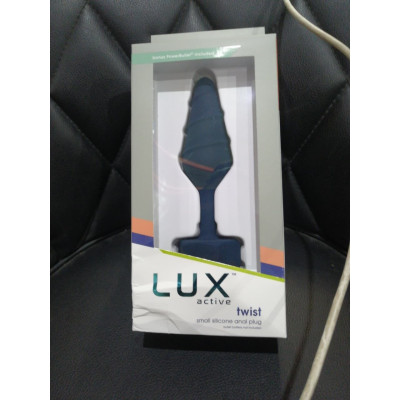 Анальна пробка Lux Active Twist Plug Small Blue (м'яте паковання!!!)
