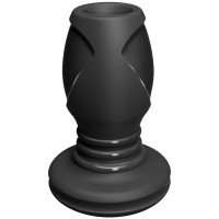 Анальний тунель Doc Johnson Platinum Premium Silicone - The Stretch Medium - Black (м'ята упаковка)