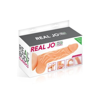 Фалоімітатор із рухомою крайньою плоттю Real Body — Real JO (м'ята упаковка!!!)