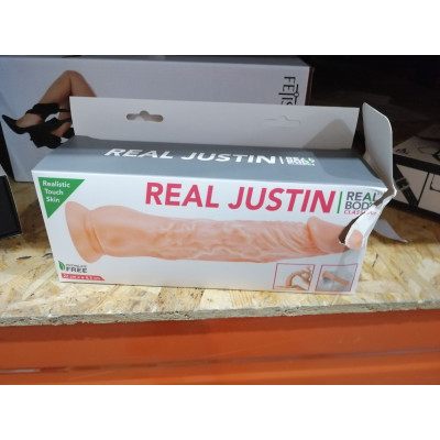 Фалоімітатор Real Body - Real Justin Flesh, TPE (порвана упаковка!!!)