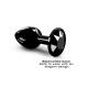 Металева анальна пробка з кристалом Dorcel Diamond Plug Black S (м'яте паковання!!!)-2