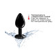 Металева анальна пробка з кристалом Dorcel Diamond Plug Black S (м'яте паковання!!!)-3