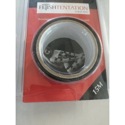 Скотч для бондажу Fetish Tentation Black (15м) (луснуто паковання!!!) Скотч для бондажу Fetish Tentation Black (15м) (луснуто паковання!!!)